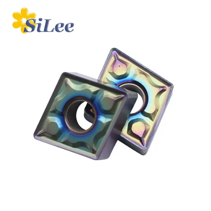 CNMG120404-TF CNMG120408-TF Nano Color Coated Carbide Turning Inserts For Stainless Steel Precision Machining, 10Pcs Per Box