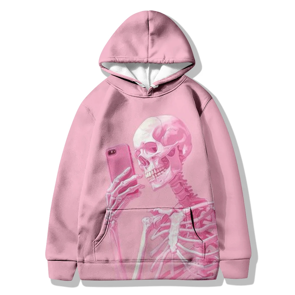 Interesting Printed Hoodie New Women's Cartoon Hoodie Fashionable And Casual Street Wear Suitable For Vacation Travel Daily