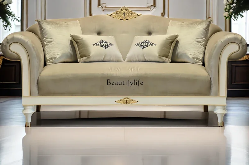 

FG-*American light luxury fabric sofa European sofa living room