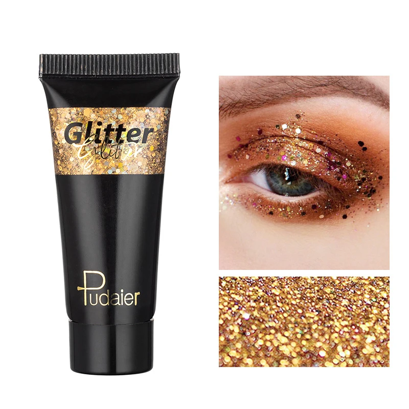 Pailletten Glitter Vloeibare Oogschaduw Markeerstift 12 Kleuren Langdurige Shimmer Face Body Hair Multifunctionele Make-Up Podiumcosmetica