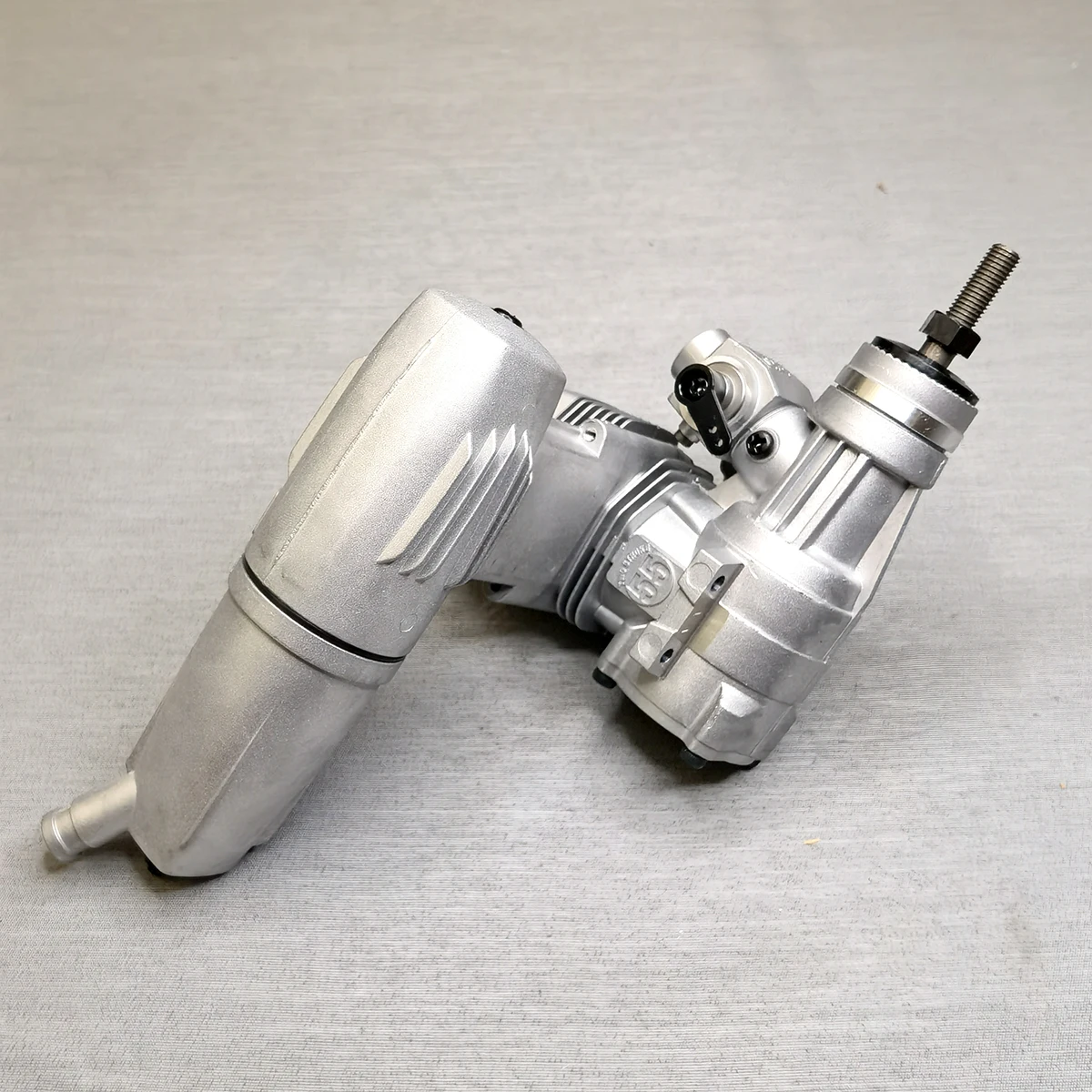 RC Aircraft Model Engine Two Stroke Methanol Engine Model for Fixed-wing Aircraft Metal Engine Model Toy MAX55AXI 15612