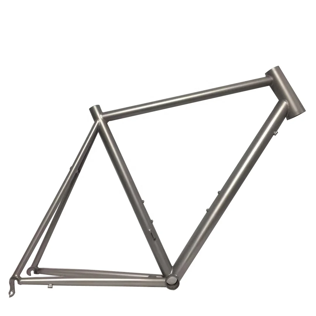 3AL2.5V titanium road bike frame with direct mount brake on seatstay