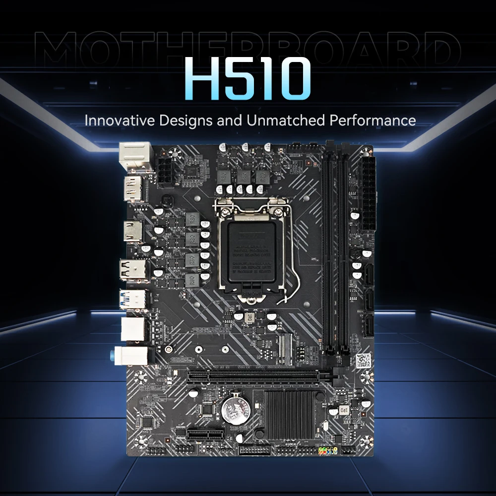 لوحة أم SEJISHI H510 M-ATX placa mae LGA1200 DDR4 PCIE 3.0 SATA3.0 M.2 3200MHz CPU تدعم 10/11 Gen لوحة أم للمعالج