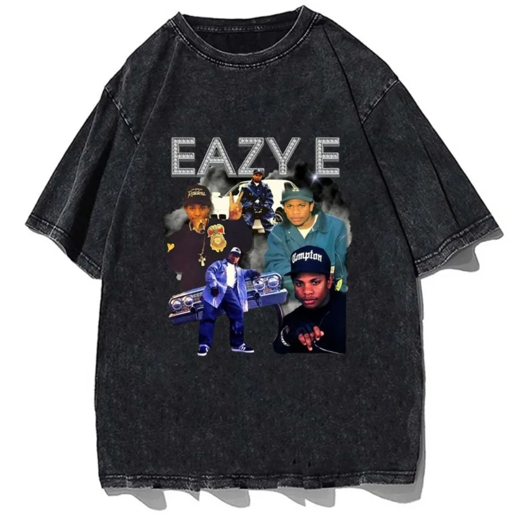 Rapper Eazy E Vintage Graphic Shirt 90s Streetwear Cotton T-shirt for Man Women Hip Hop Short Sleeve Unisex Casual Oversize Tops