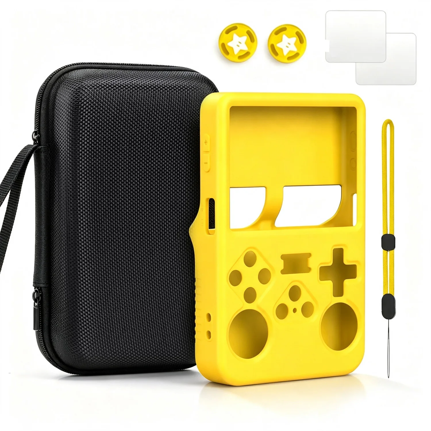 7in1 Full Set R36S Case Protective Accessories Silicone Protective Shell EVA Carrying Case Screen Film Thumb Grips Lanyard R36S