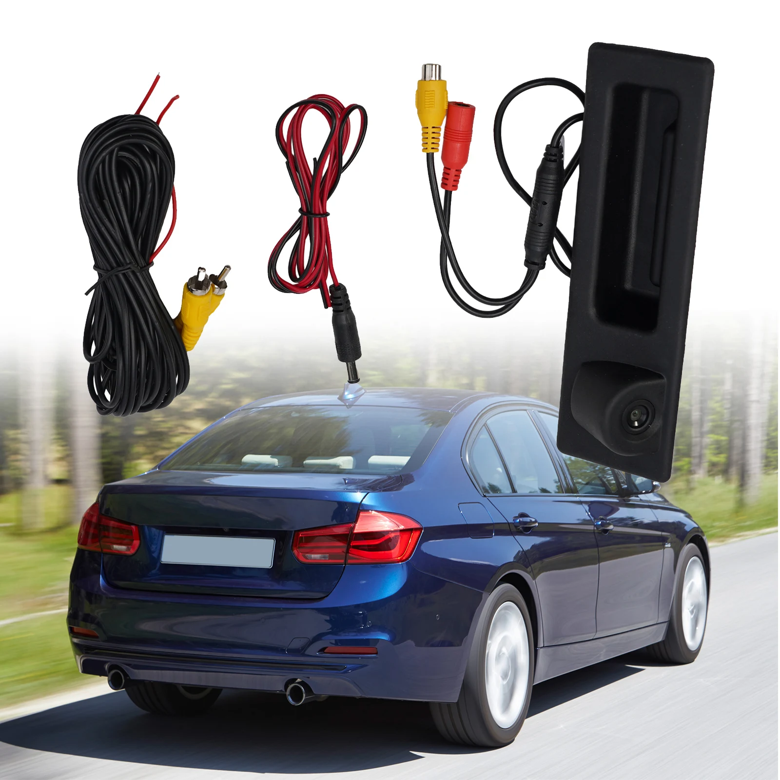 170 Degree Field of View Backup Camera for BMW 3 F30 F31 F34 4 F32 F36 F82 5 For F10 F11 F07 1280x720 AHD Output 12V