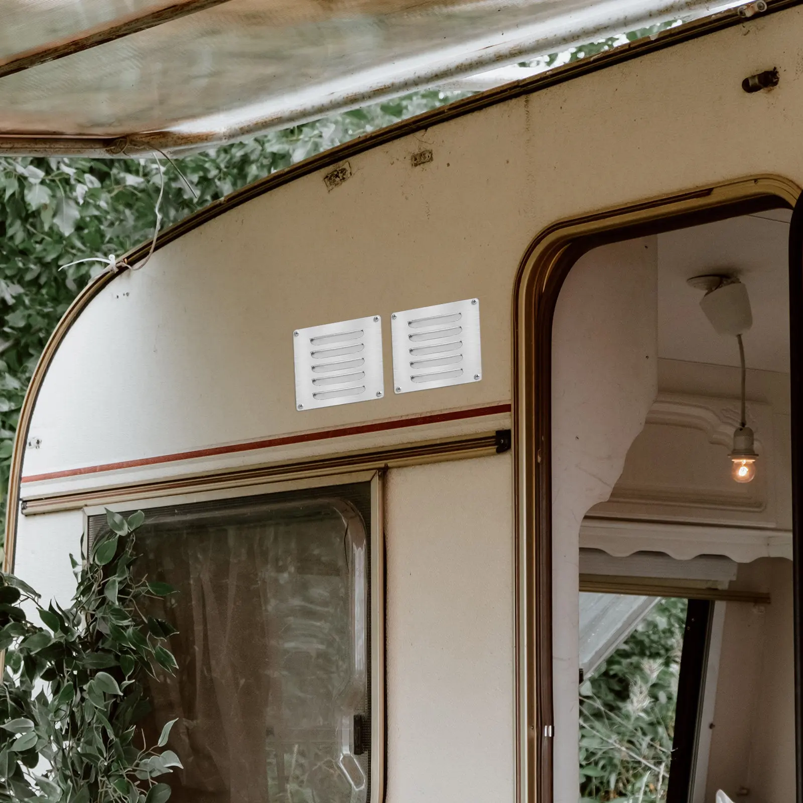 

Морской вентиляционный люк из нержавеющей стали для лодок, высокопрочный, с жалюзи, встраиваемый, для яхт, прямоугольный воздуховод