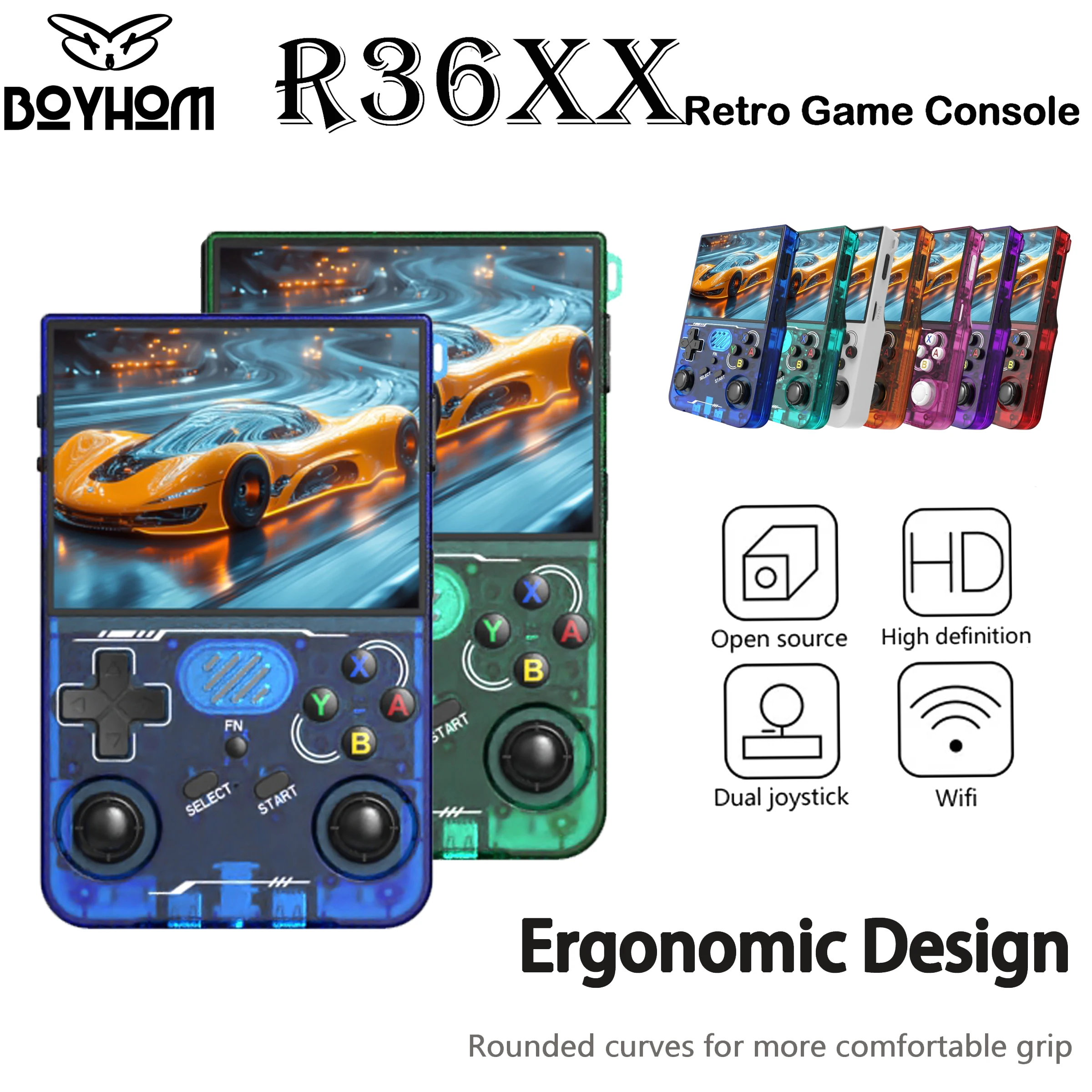 

Новая портативная игровая консоль ARKOS R36XX 2026 года, ретро-дизайн, открытая система Linux, встроенный Wi-Fi, 3,5-дюймовый IPS-экран, лучший подарок
