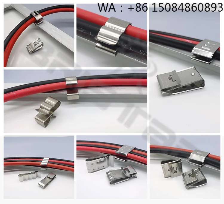 

Wholesale SUS304 Stainless Steel PV Cable Clip, DC Solar Wire Fixed Accessories, Bulk Supply Parts for Large Scale Commercial So