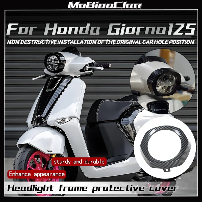 

For Honda Giorno 125 GIORNO125 Headlight frame protective cover headlight decorative cover Carbon fiber patterned cover