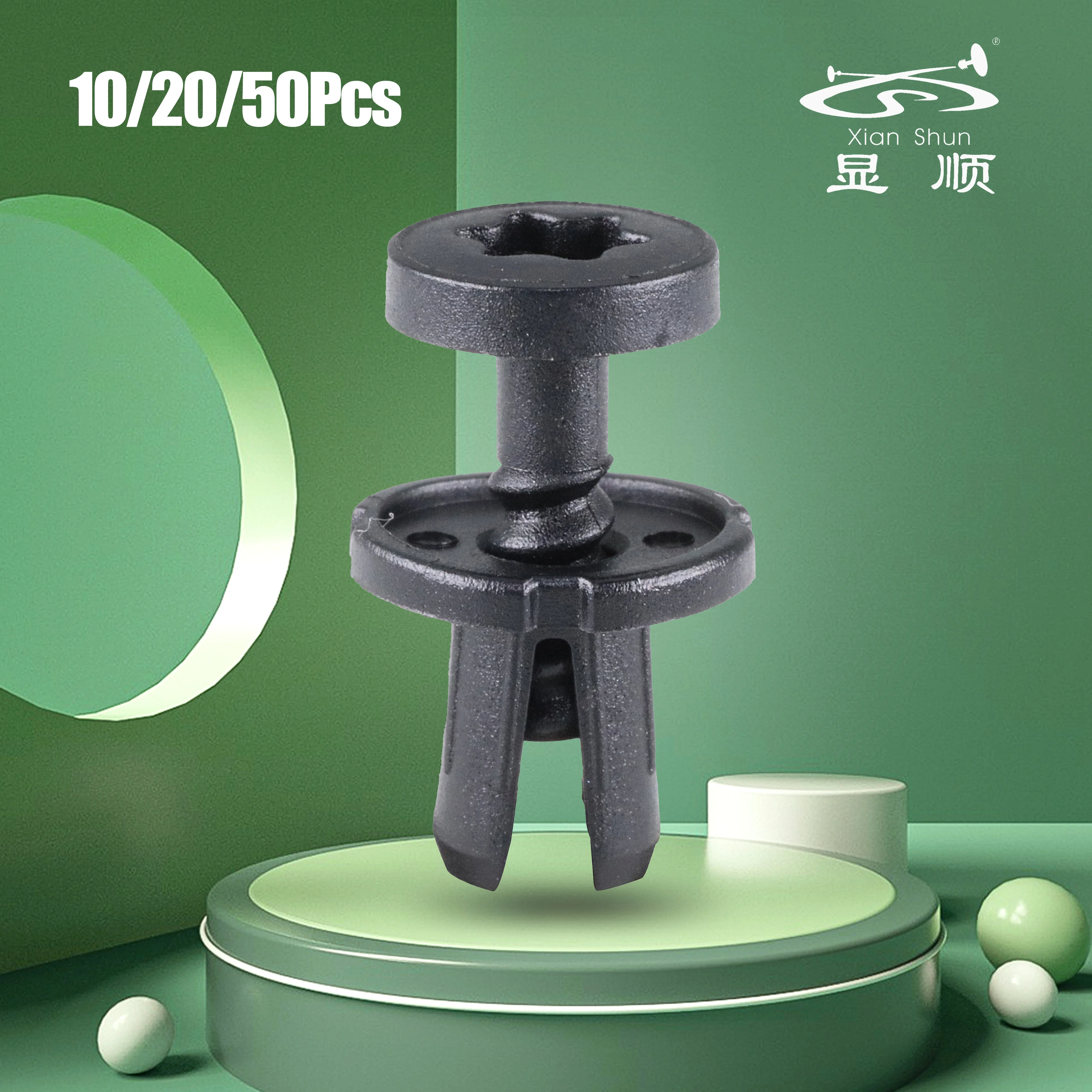 

10/20/50Pcs Black PA Seat Door Panel Dashboard Interior Replacement Parts Car Fastening Clips Car Accessories 7L6868307 6555LE