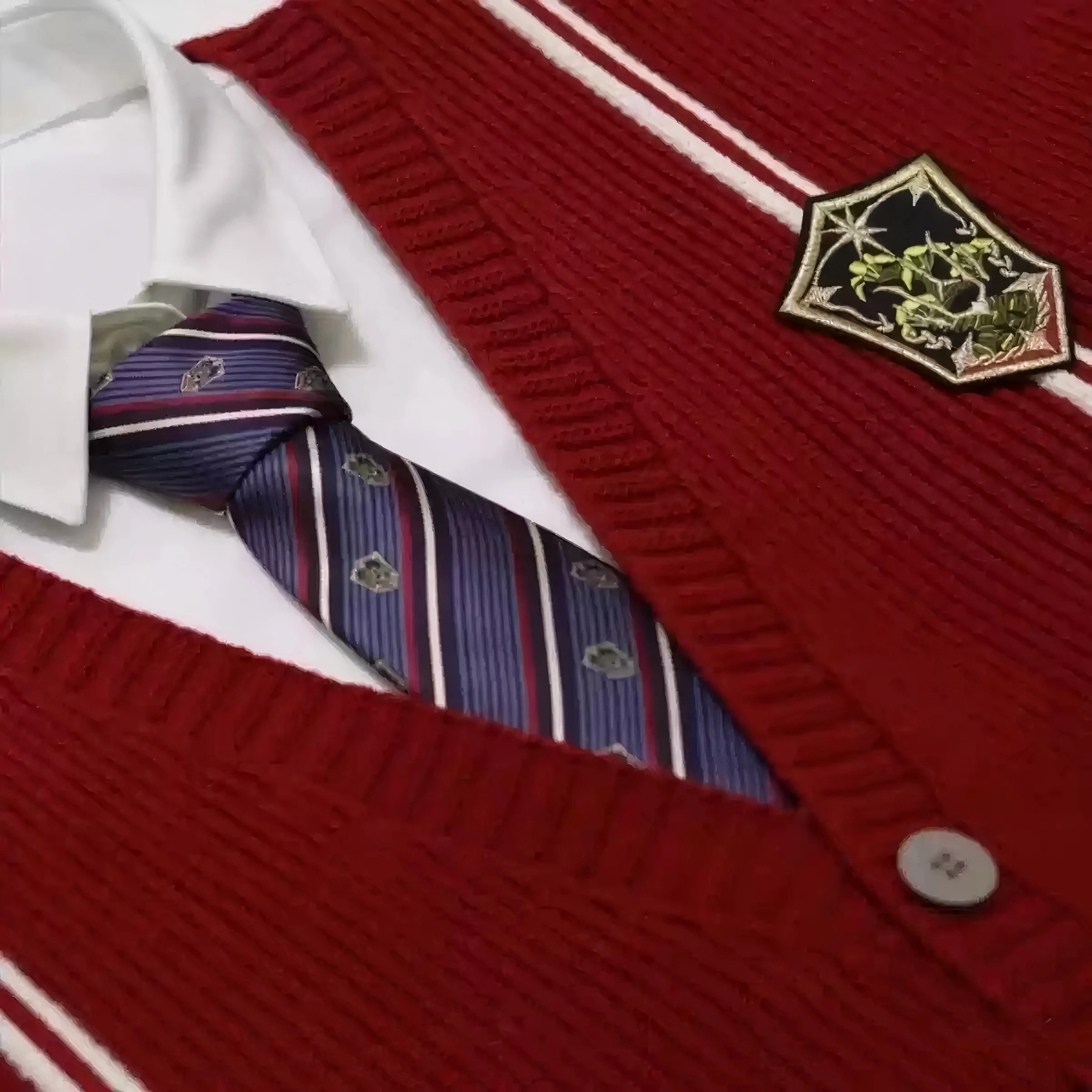 

Love and Deep Space. Shen Xinghui's cosplay logo pattern of the Ferolos Star Pin medal medal through embroidery.