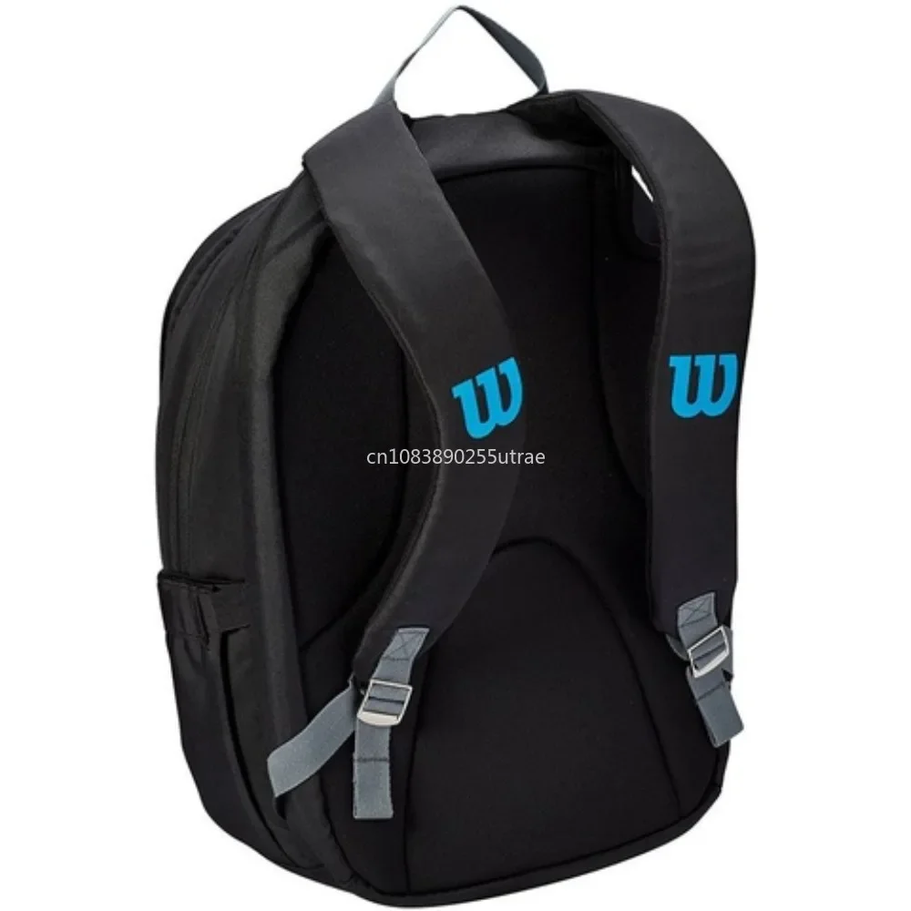 Wilson Ultra Tennis Backpack Multi functional Large Capacity Black/Blue Double Shoulder Tennis Bag WR8009301001