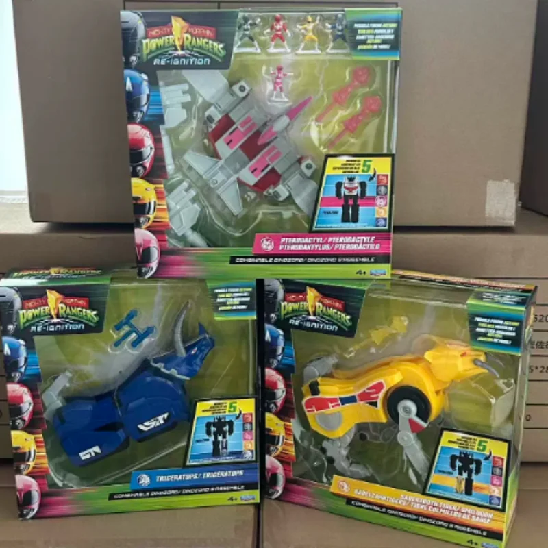 

Genuine Playmates Mighty Morphin Power Rangers Re-Ignitio Tyrannosaurus Combinable Dinozord Deformable Collectible Action Figure