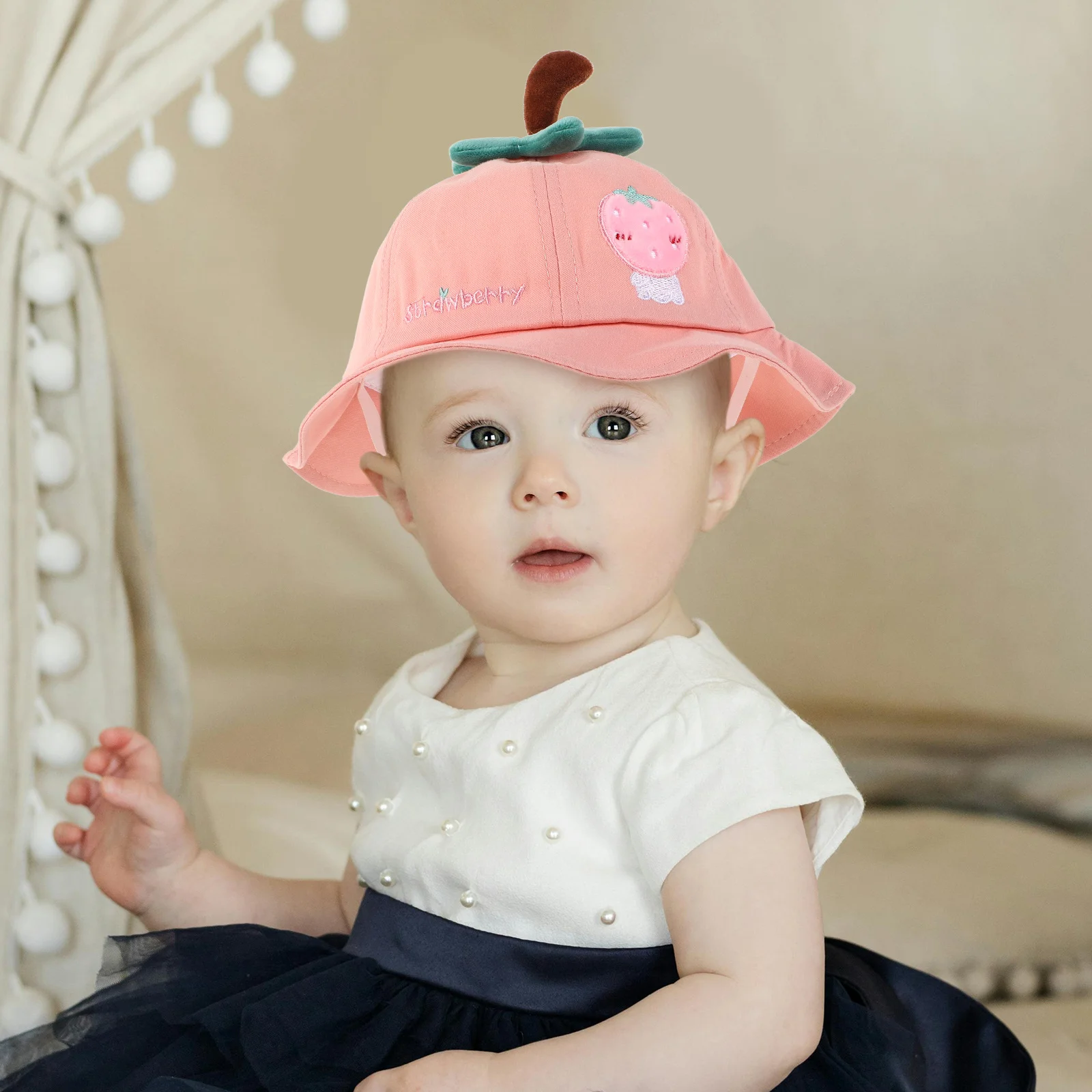 

Kids Sun For Baby Girls Boys Newborn Infant Beach Bucket Hat Uv Protection Breathable Summer Hat Durable Wide Brim