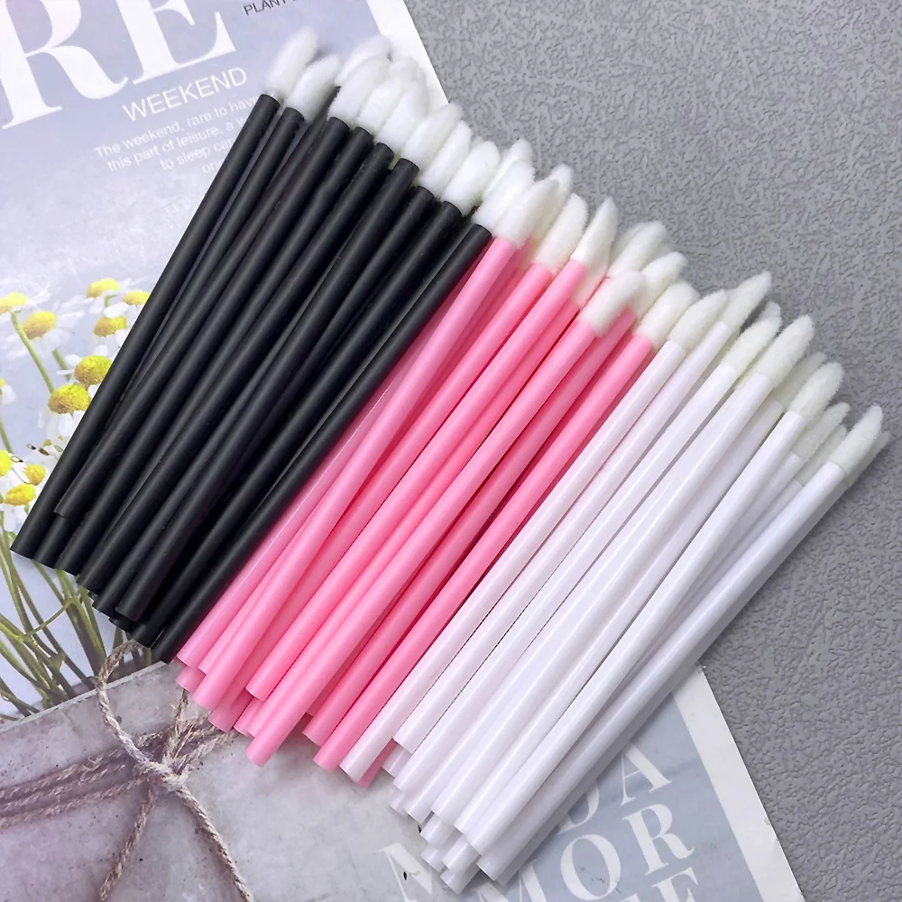50/1000 PCS Disposable Lip Brush Women Accessories Lipstick Gloss Wands Applicator Perfect Best Make Up Tool Hotting Wholesale