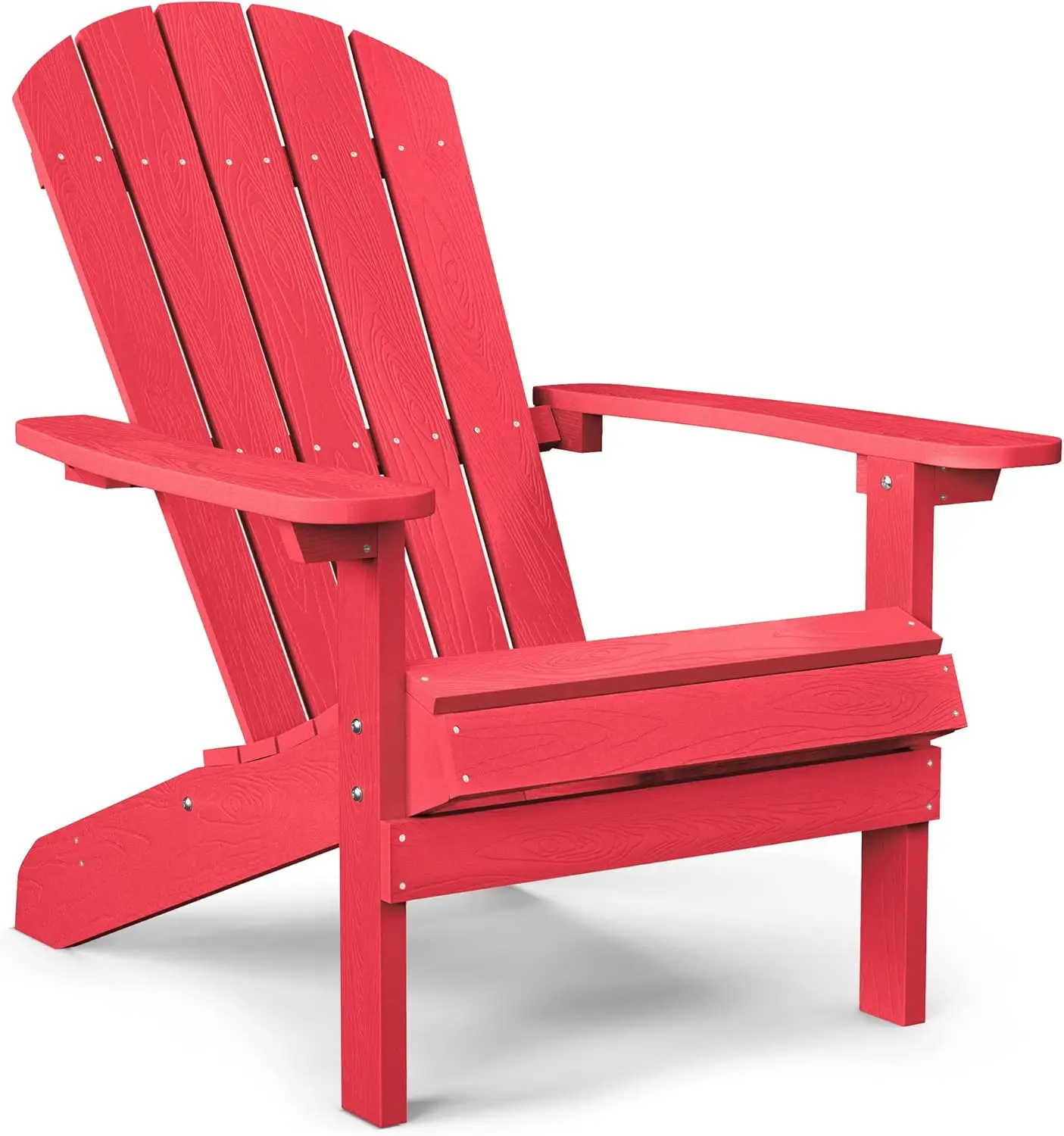 Adirondack Chairs Plastic Outdoor Chairs, Weather Resistant, 5 Steps Easy Installation, Like Real Wood, Widely Used in Patio