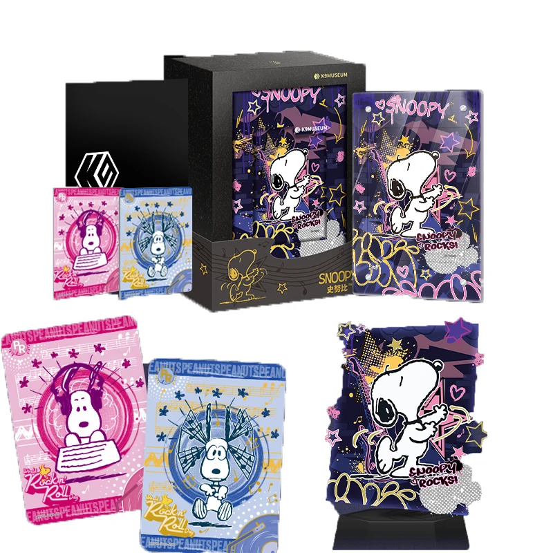 

KAYOU Официальный оригинальный музей K9 Арахис Комиксы Snoopy Аниме Коллекционные карты Аниме Периферийные игрушки Флэш-карта Подарки