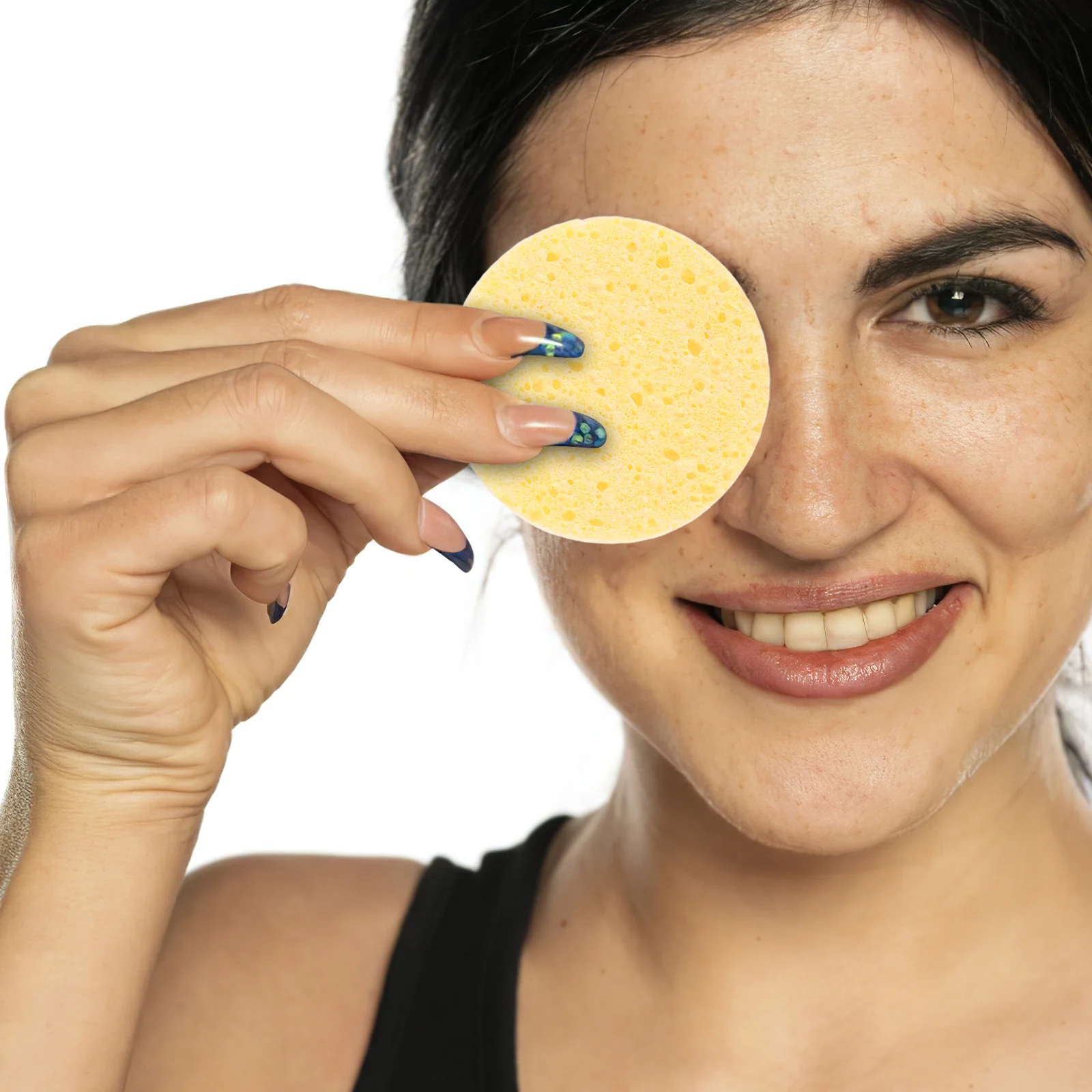 Spugne per il viso spa Dischetti struccanti Trucco lavabile Pulizia rotonda Riutilizzabile