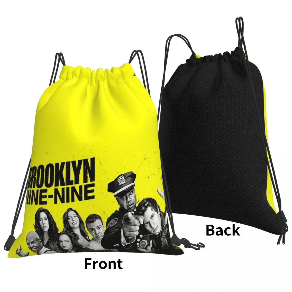 Brooklyn Nine-Nine Backpacks Multi-function Drawstring Bundle Pocket Storage Bag Book Bags for Travel Students