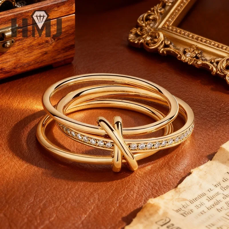 خاتم مويسانيتي مستدير القطع من الذهب الأبيض/الذهب الأصفر المتلألئ VVS1 تصميم مثالي هدية عيد الميلاد وعيد الفصح لها #6