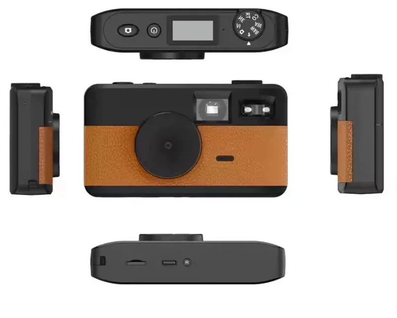 Screenless Retro 8MP Digital Camera with Photo LED Flash for Camp, Snap Camera Screen Free for Kids Gift and Outdoor Travel Use