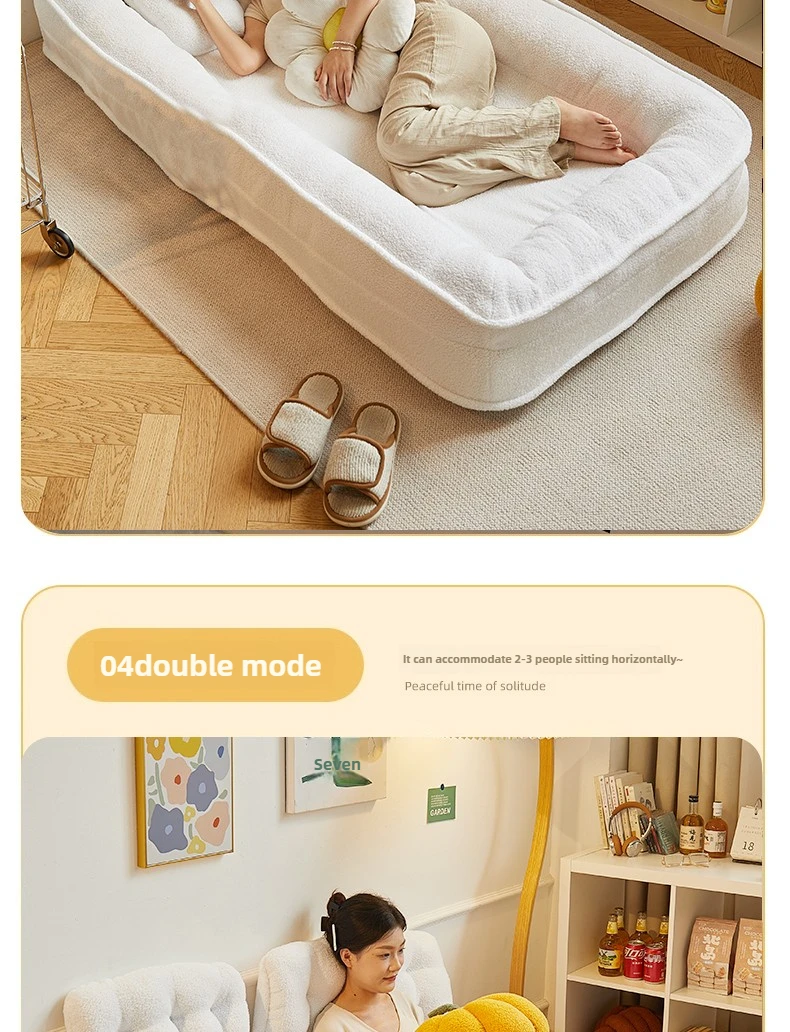 Lazy sofa reclining and sleeping single tatami bedroom small sofa folding sofa bed