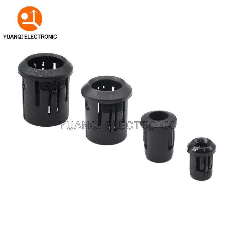 10pcs Black Plastic Lamp Bases 3mm/5mm/8mm/10mm LED Diode Holder Black Clip Bezel Socket Mount DIY Light Emitting Diode