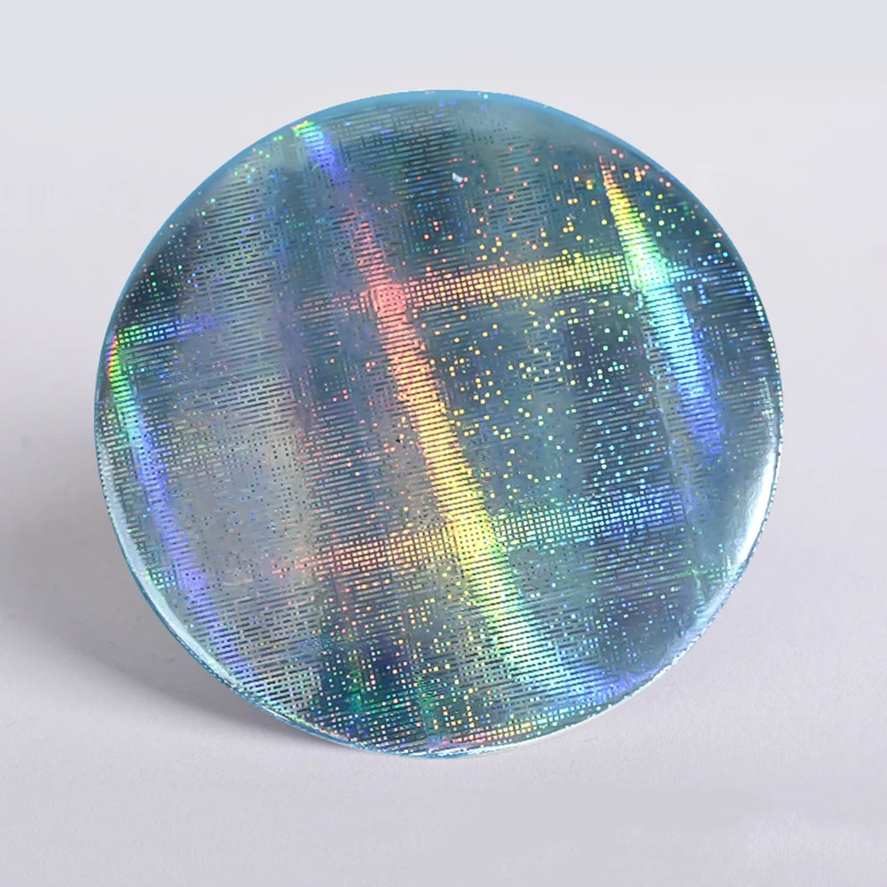 Used for DIY button production of 100PCS color 58mm chrysanthemum star snowflake pattern laser badge