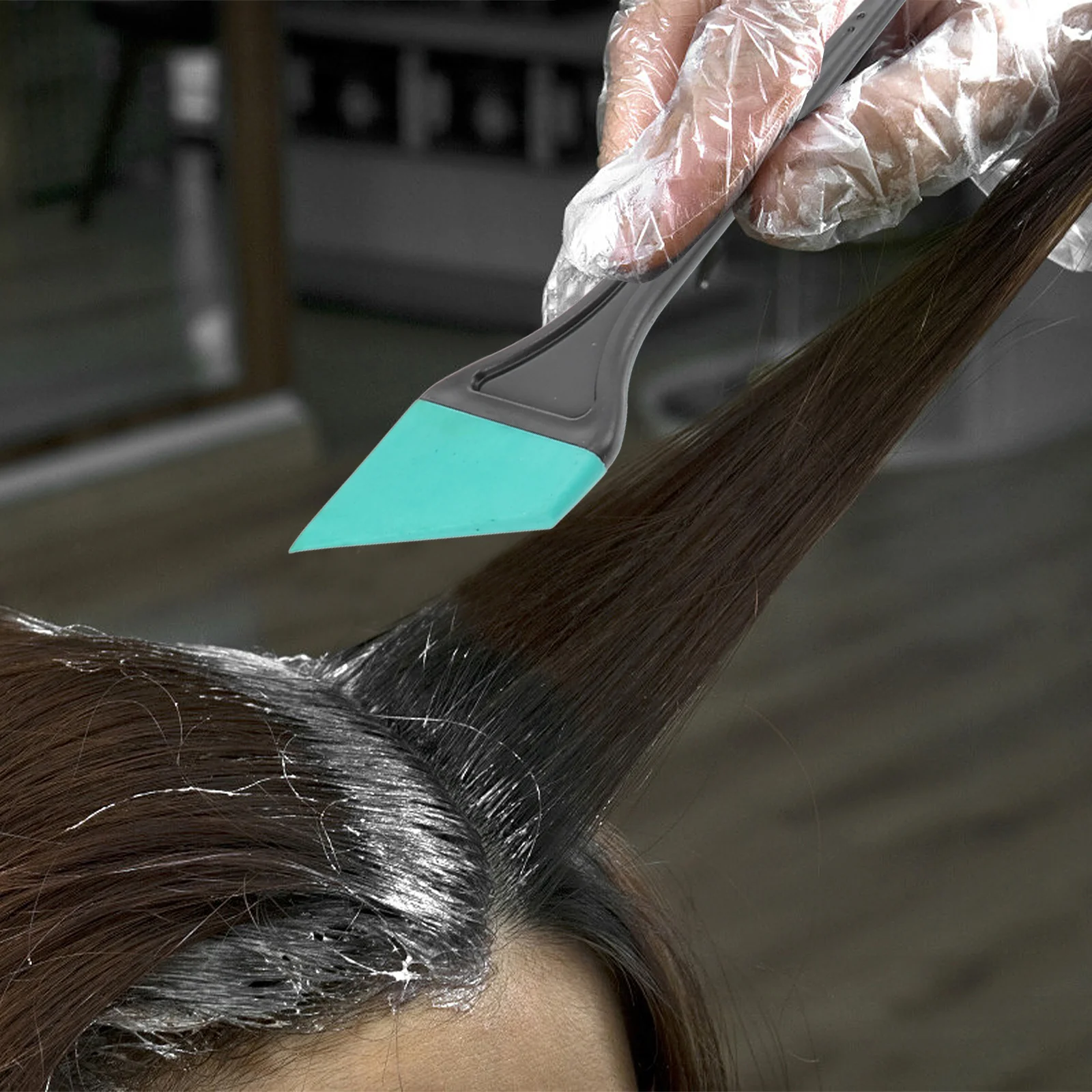 6 قطعة فرشاة صبغ السيليكون المهنية مجموعة أدوات توزيع التلوين DIY بها بنفسك صالون تلوين الشعر استخدام فرشاة صبغ الشعر أداة