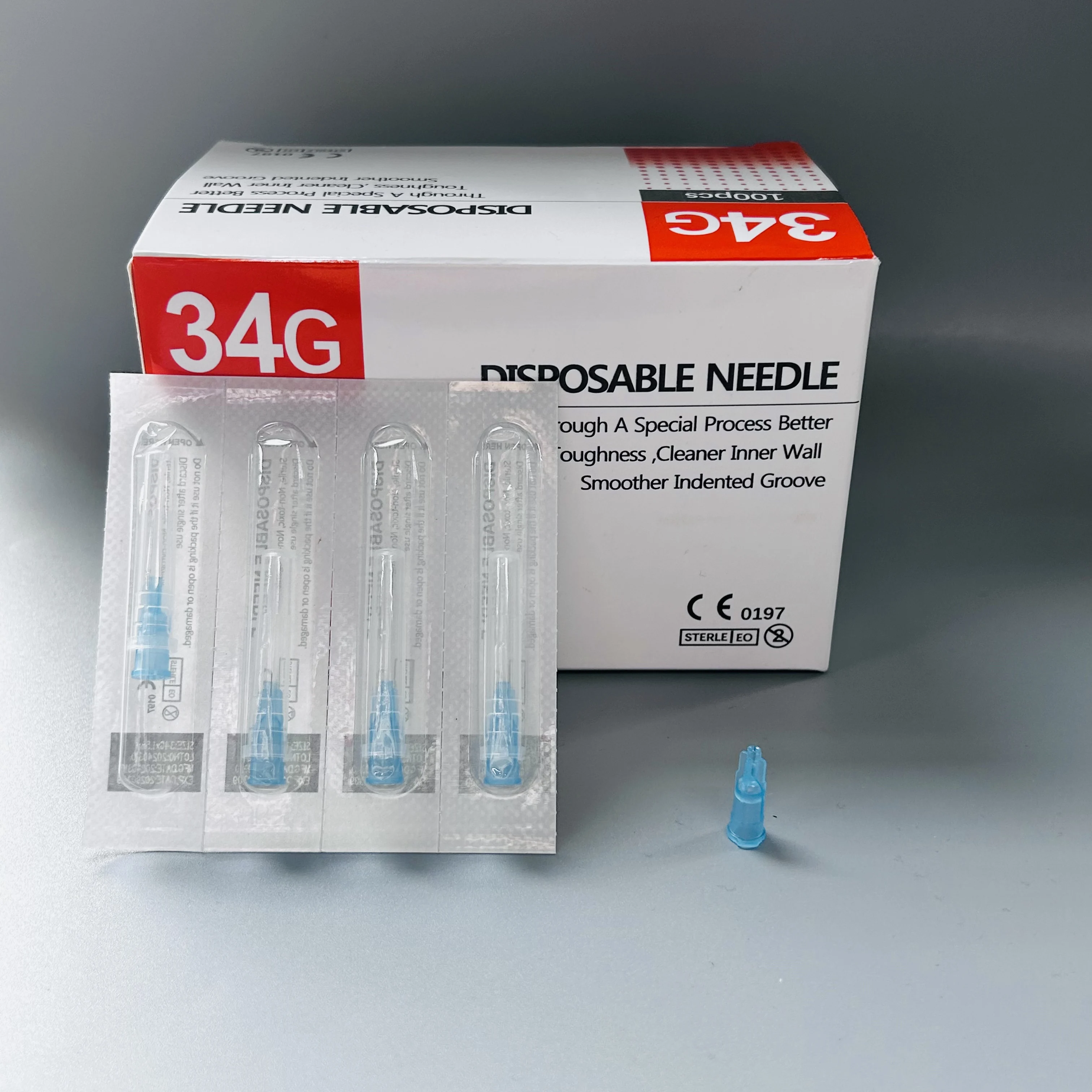 

10/20/50/100PCS 34G 32G 18G 25G 27G 30G Superfine Small Painless needle 4mm 13mm 25mm 38mm ultrafine Teeth Eyelid Tool Needles
