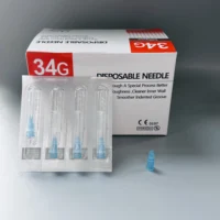 10/20/50/100 Uds 34G 32G 18G 25G 27G 30G aguja indolora pequeña superfina 4mm 13mm 25mm 38mm agujas de herramienta para párpados de dientes ultrafinos