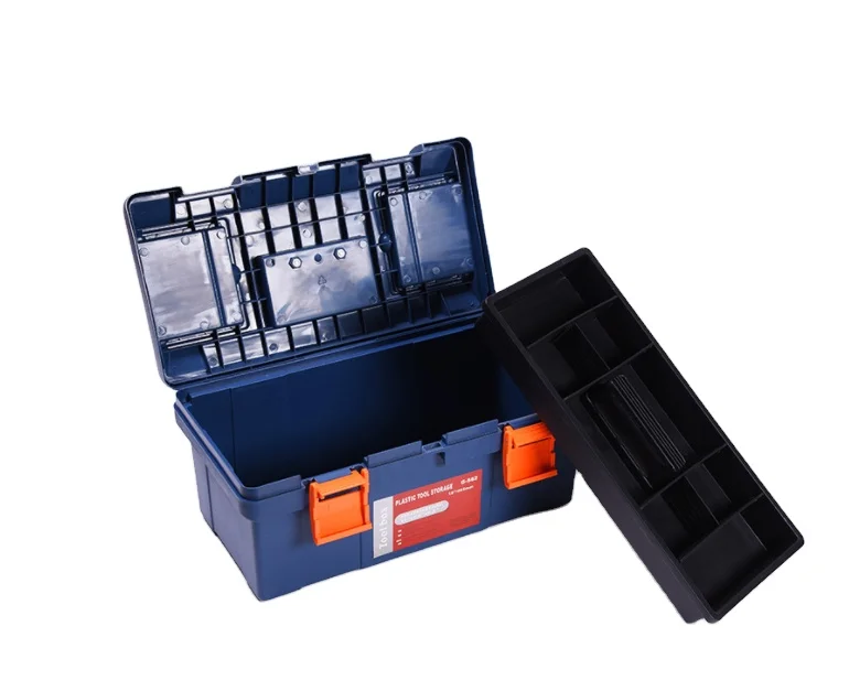 Plastic hardware tool box 18 inch car tool box portable storage box manufacturer custom