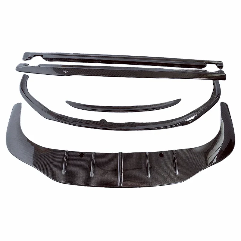 

Used 12-17 For Bentley Continental GT modified carbon fiber rear diffuser front bumper edge side skirts rear spoiler body kit