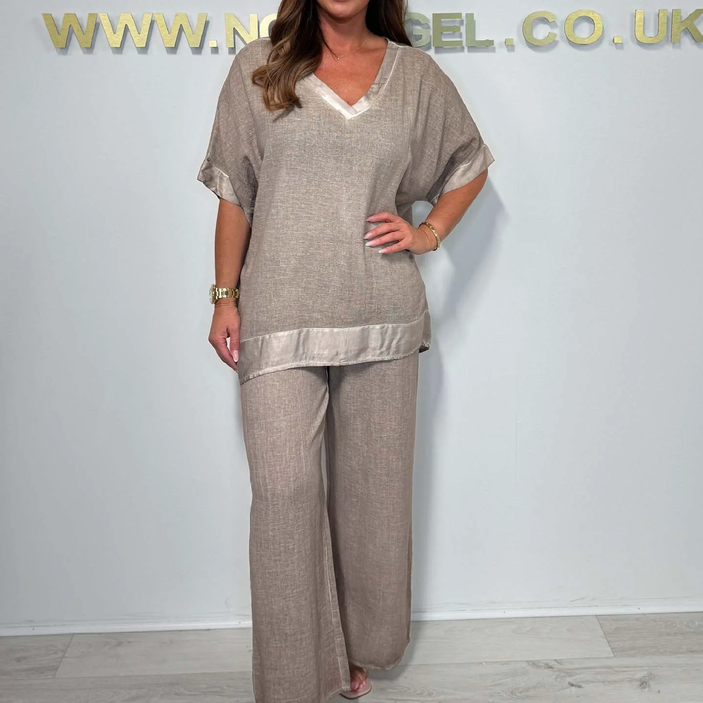 2025 الصيف المرأة الخامس الرقبة قميص 2 قطعة مجموعة قصيرة الأكمام المرقعة موضة بسيطة الشارع عطلة مستقيم السراويل دعوى #2