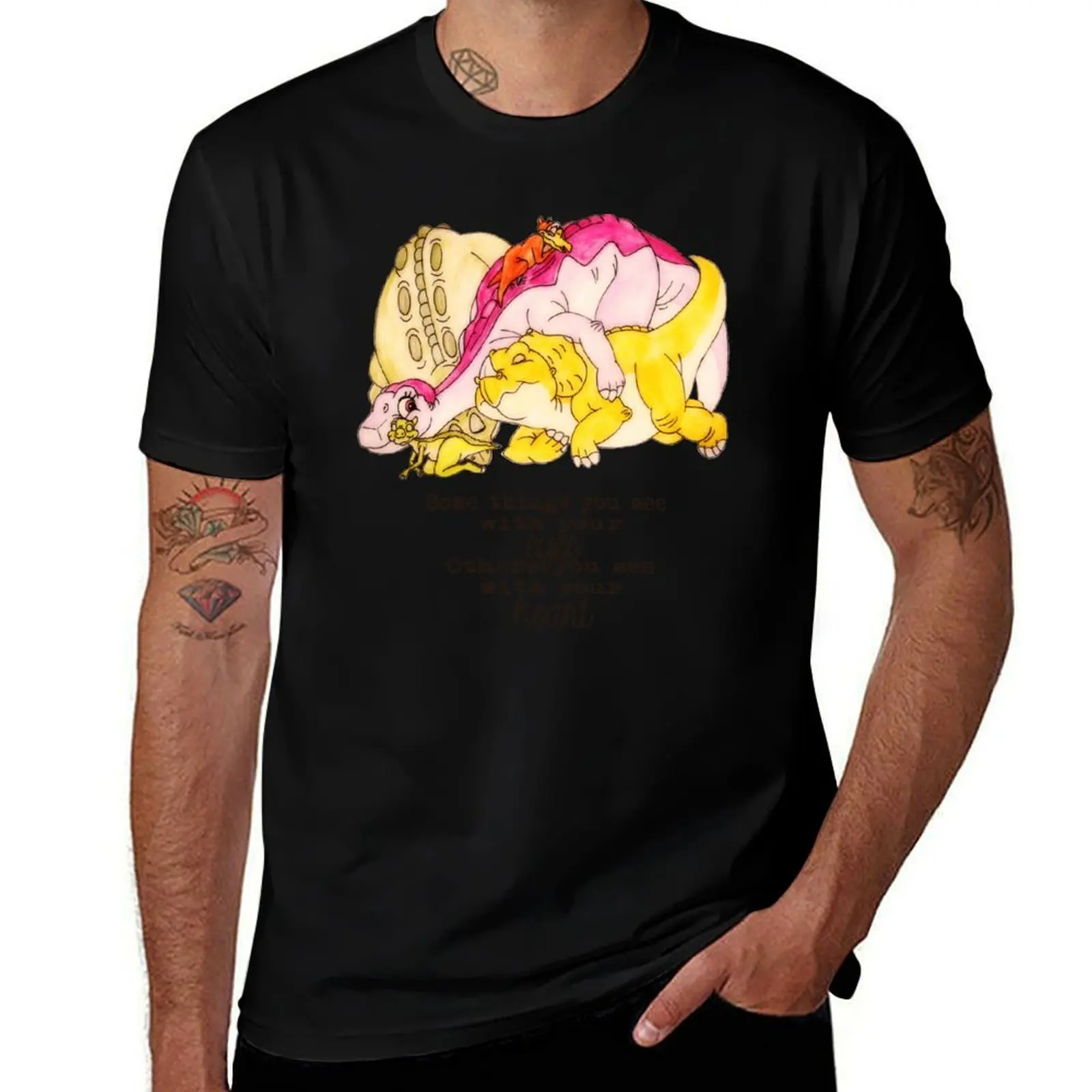 

The Land Before Time: Group Hug T-Shirt Casual Daily Wear Short Sleeve Top