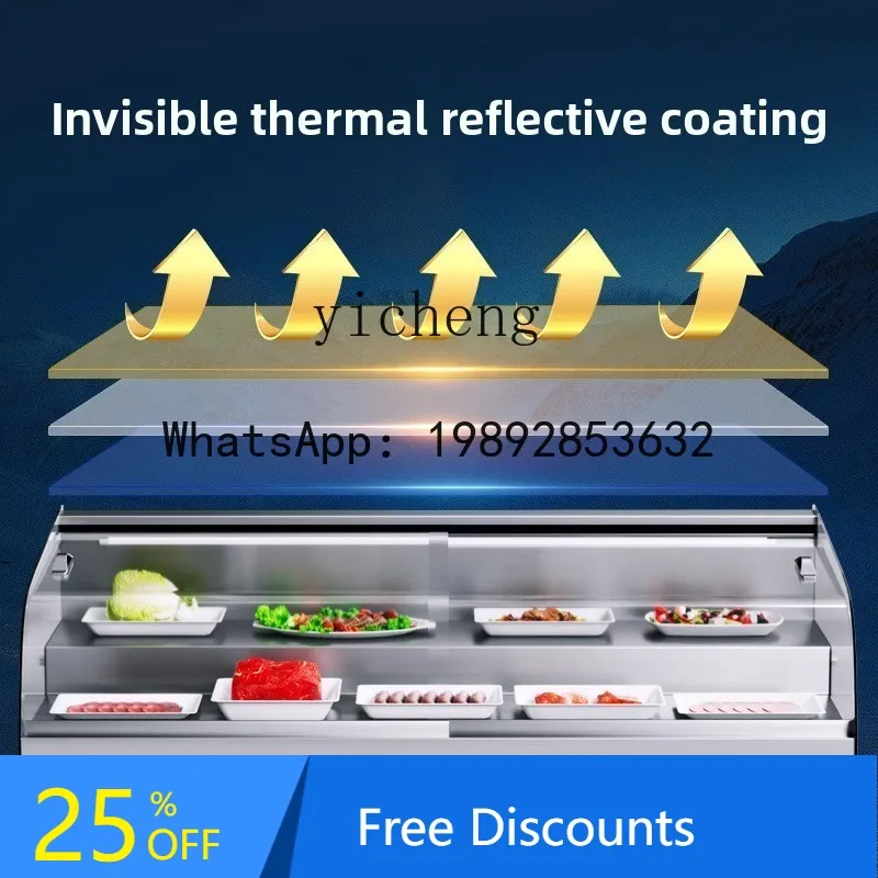 

desktop ladder refrigerated display cabinet night market tricycle mobile stall freezer fresh fried fruit