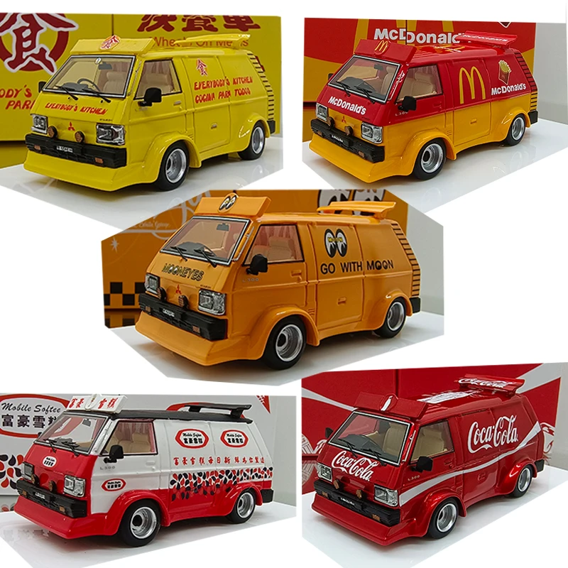 

MJ Diecast 1/64 Scale Delica Star Wagon Van Car Model Resin Delica Star Wagon Bus Car Model Collecting Ornaments Vehicles