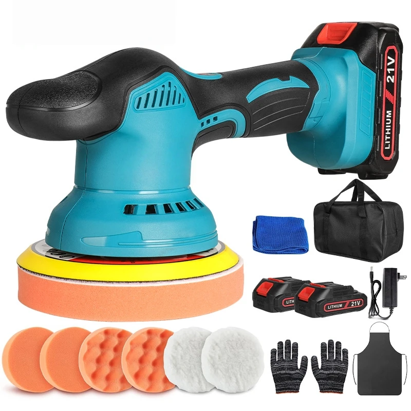 

6-Inch 21v Lithium Battery Car Polishing Waxing Glaze Sealing Machine Cleaning Scrubbing Machine Rechargeable Polishing Machine