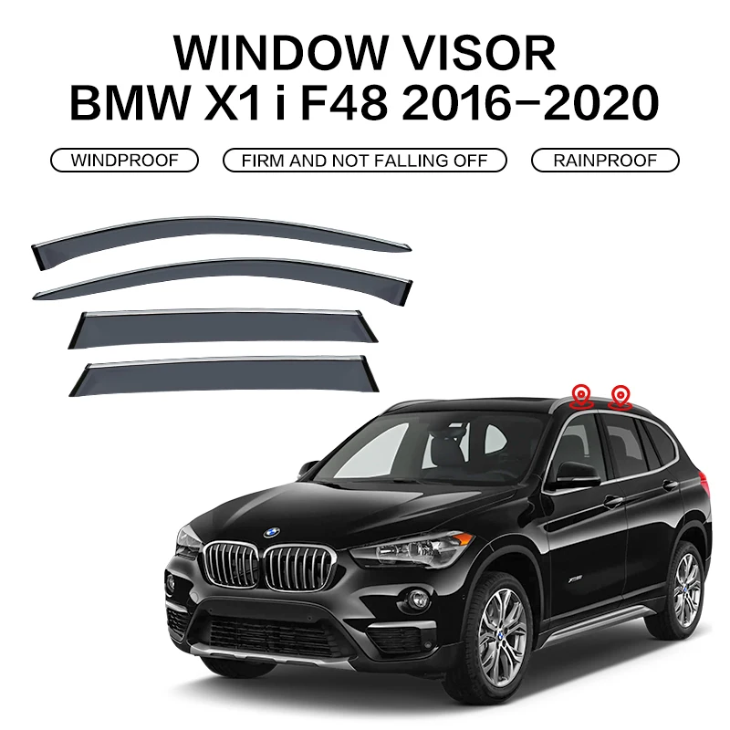 

Оконный козырек для BMW X1 E84 F48 2010-2022, Автомобильный Дверной козырек, защитные стекла