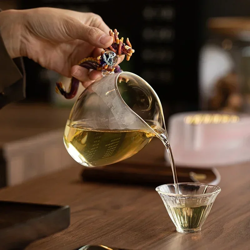 وعاء القهوة البورسليكات الزجاج موقد الشاي صانع مقاومة للحرارة الحليب دفئا صانع الشوكولاتة الساخنة #6