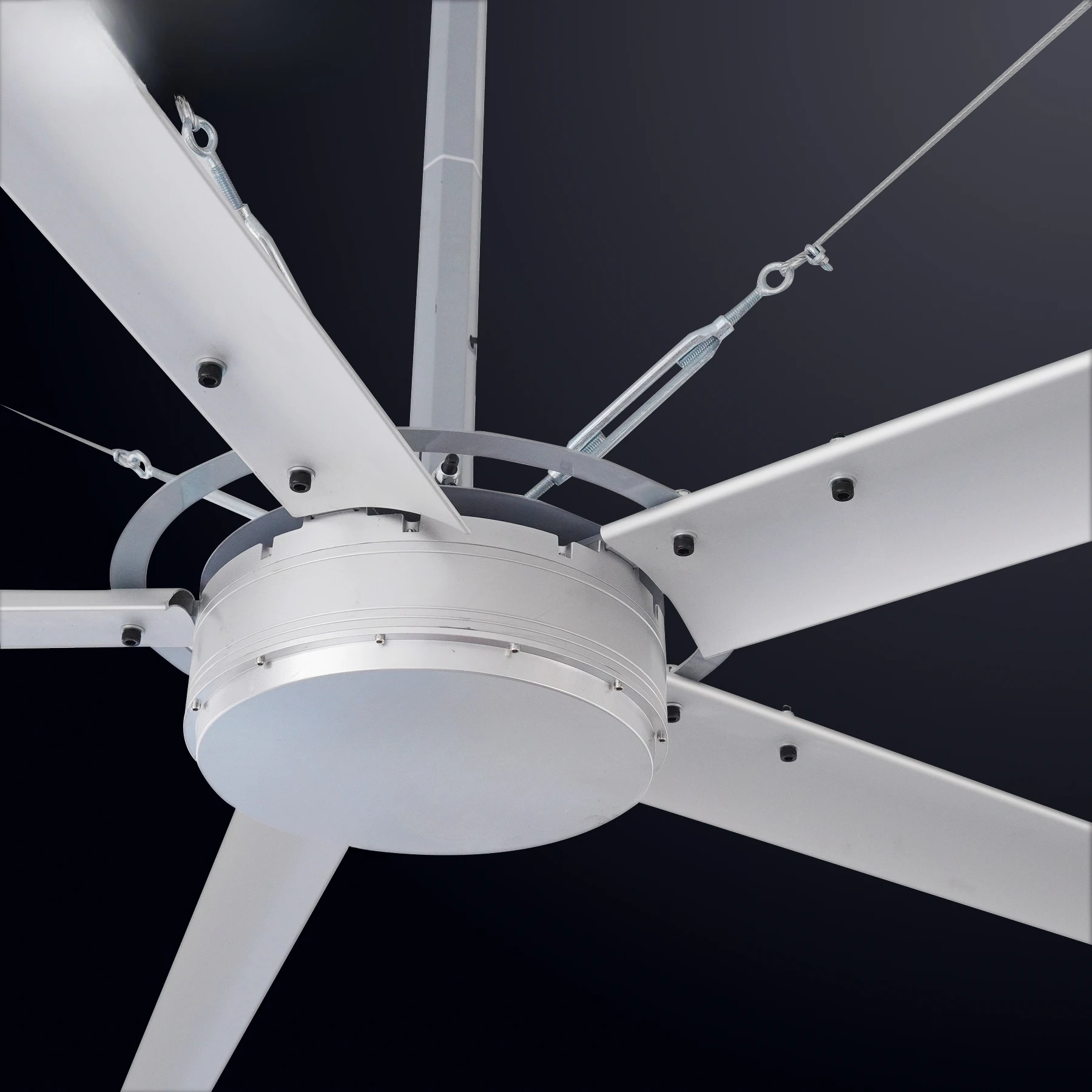 

20-футовый промышленный медленноскоростной гигантский вентиляционный вентилятор переменного тока для тяжелых условий эксплуатации