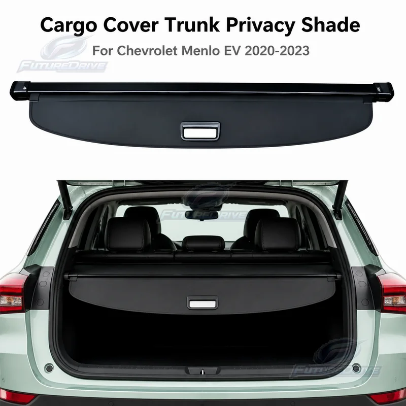 Cargo Cover Trunk Privacy Shade Rear Security Partition Anti-Theft Shield Organizer for For Chevrolet Menlo EV 2020-2023