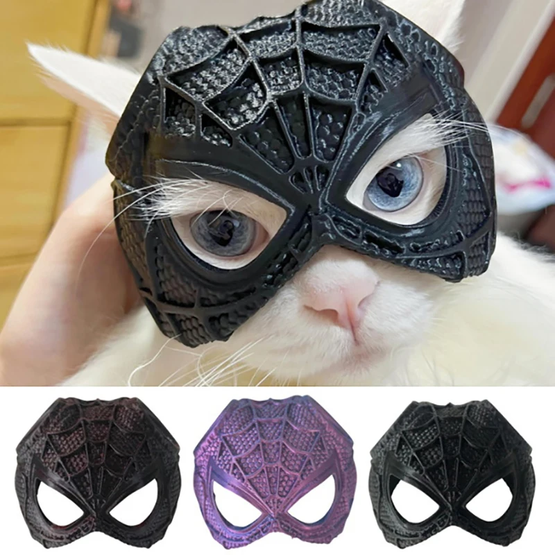 Spider Cat Mask Cat Face Mask For Pets Spooky Halloween Cat Face Cushion Bat Cosplay Hat Set For Party Atmosphere Prop