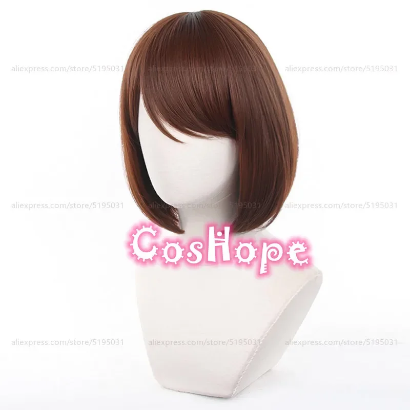 Парик для косплея Shoko Ieiri для женщин 33 см, короткий парик Боб, парики коричневого цвета для косплея, парики для косплея из аниме, термостойкие синтетические парики