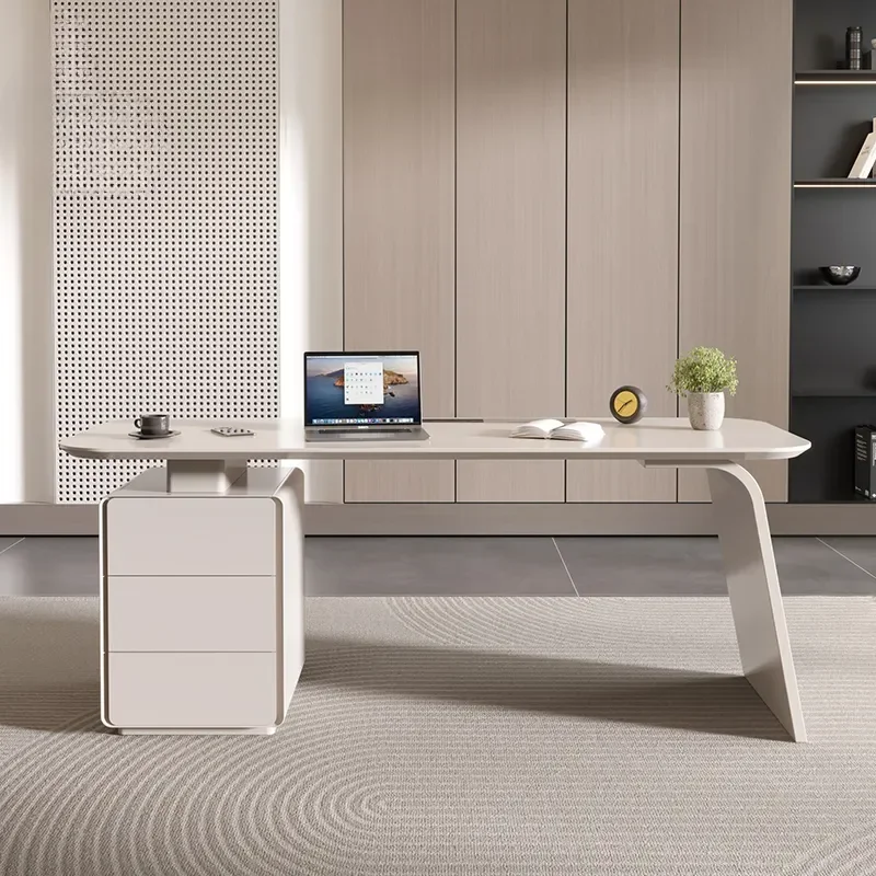 Italian study Office Desks Luxury Boss Simplicity Modern Write Office Desks Design Work Rangement Bureau Home Furniture QF50OD