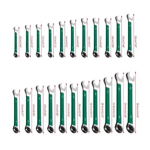 6 मिमी-32 मिमी गियर रिंग रिंच ट्यूबिंग संयोजन रिंच ऑयल स्पैनर खुले सिर के साथ हाथ उपकरण 12 best sales ट्यूब उपकरण - №11