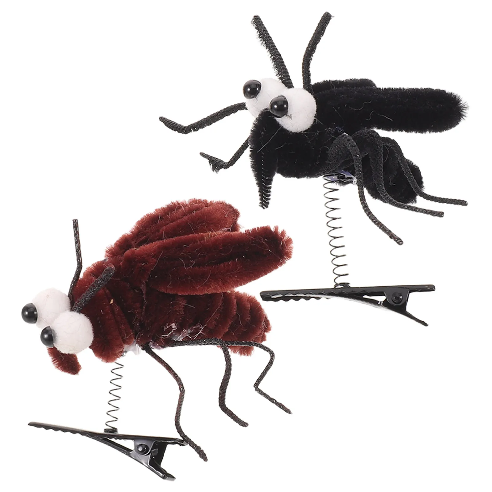 

2Pcs Cartoon Mosquito Hair Clips Fun Bug Hair Accessories for Party Daily Decoration School Use Cute Insect Barrettes