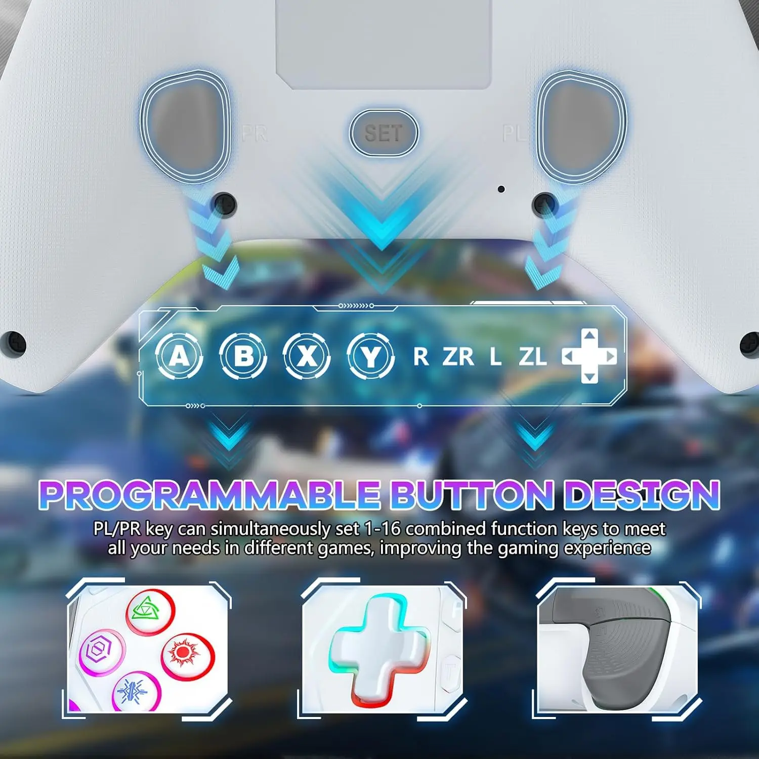 Controlador sem fio para p5 com sensor de motor duplo touchpad jack/turbo/6 eixos sensor função, compatível ps3/ps4/pro/slim/ps5/pc