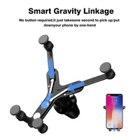 Hipacool Car Gravity Phone Holder for Air Vent Car Phone Stand Clamp Mount GPS Support for iPhone Samsung for 4.5-6.5\